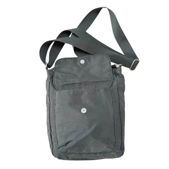 Baggallini Pocket Town Bag Crossbody Pewter Bag - Picture 2 of 10